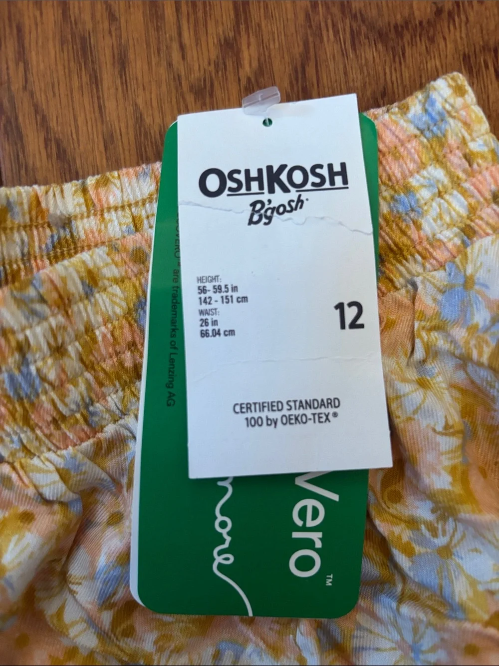OshKosh B'gosh Yellow Floral Ruffle Mini Skirt